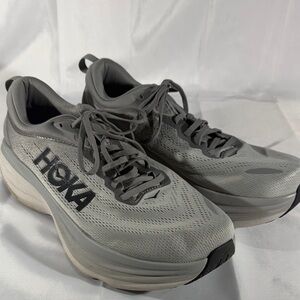 Hoka Charcoal Athletic Sneakers bondi 8 size 12.5 4E
